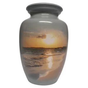 Beach Sunrise Cremation Urn