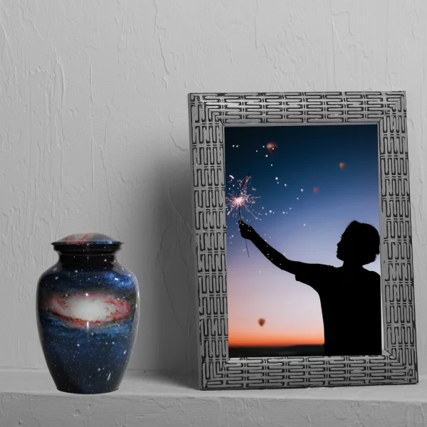 Galaxy Cremation Urn lifestyle image