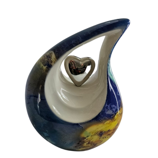 Colour Teardrop Cremation Urn