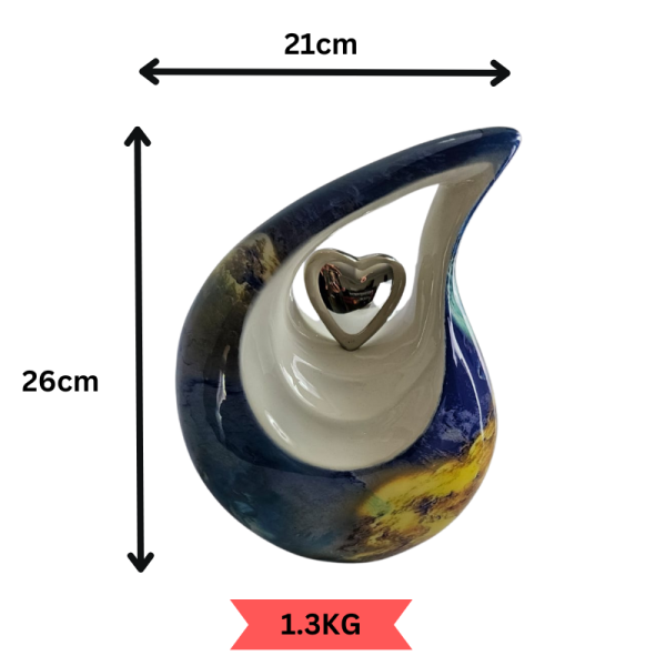Colour Teardrop Cremation Urn - Image 4