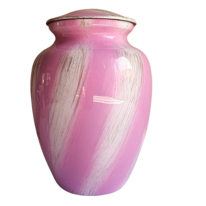 Pink Swirl Cremation Urn